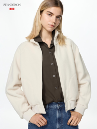 UNIQLO Укороченная флисовая куртка.  фото