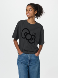 UNIQLO Футболка UT с Hello Kitty / свободный крой (Boxy Fit)  фото