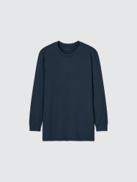 UNIQLO Хиートテック круглая футболка с длинными рукавами (3/4)  фото