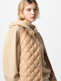 UNIQLO Пуховый стеганый жилет/теплый утеплённый (Размер XS-3XL, Цвет: Выбеленный, Серый, Черный, Бежевый, Зеленый, Темно-фиолетовый) (パフテックキルティングベスト/ウォームパデッド) - купить