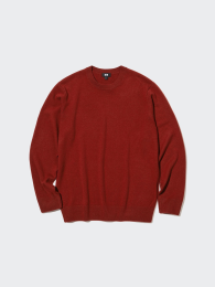 UNIQLO Кашемировый джемпер с круглым вырезом, 4XL, Ультрамарин  фото