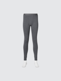 UNIQLO Экстремально теплые термоколготки из хлопка спереди на молнии, Размер S, Темно-серый  фото