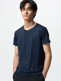 UNIQLO Эализм футболка Круглый вырез (Белый, Ультрамарин, Светло-серый) XS-L  - купить