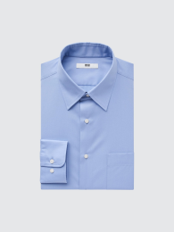 UNIQLO Тонкая рубашка с воротником рег. кроя.  фото