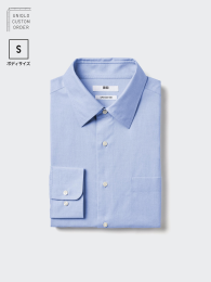 UNIQLO Супер-удобная рубашка без глажки, Классический воротник, Длинный рукав, S  фото