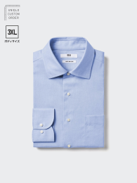 UNIQLO Сверхнейлоновая рубашка, не требующая глажки / полуширокий крой / длинный рукав / 3XL  фото