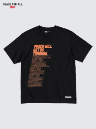 UNIQLO Футболка PEACE FOR ALL, Размер 3XL, Цвет Черный  фото
