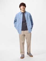 UNIQLO Эластичные удобные брюки-капри Бежевый, Размер XS  фото