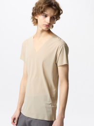 UNIQLO Аэлизмо дезодорант сетчатая футболка с V-образным вырезом, для базового слоя  фото