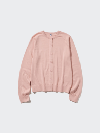 UNIQLO Кардиган с круглым вырезом и защитой от ультрафиолета (UPF25)  фото