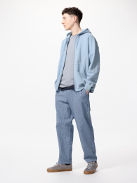 UNIQLO Стрейчевые легкие брюки с манжетами/в полоску (ストレッチイージーアンクルパンツ/ストライプ) фото