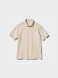 UNIQLO Эйризим хлопковая поло с полной застежкой.  фото