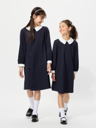 UNIQLO Девочки, джерси-платье/для формальных случаев.  фото