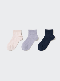 UNIQLO Короткие спортивные носки с флисом (3 пары) | Размеры 23-29 см  фото