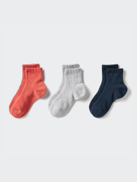 UNIQLO Носки/комплект из 3 пар/ребристый вареный флис, Размер 23-25/24-26  фото