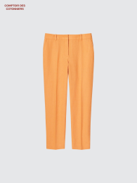 UNIQLO Льняные брюки-капри с приталенным кроем, длина до щиколотки  - купить