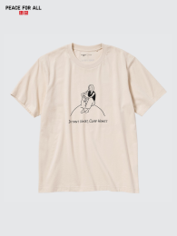 UNIQLO Футболка PEACE FOR ALL (Размеры: XS-4XL, Цвет: Натуральный)  фото