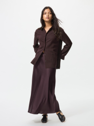 UNIQLO Сатеновая юбка  фото