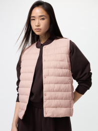 UNIQLO Пафтекс компактный женский жилет, Розовый  фото