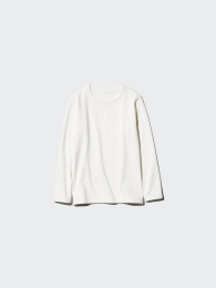UNIQLO Супер-теплый термофутболка с круглым вырезом.  фото