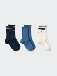UNIQLO Носки/комплект из 3 пар, Синий, Размер 16-20 см, Дезодорирующие  фото