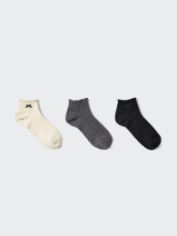 UNIQLO Девочки, короткие носки, Дезодорирующие, Комплект из 3 пар, Размер 16-20см  фото