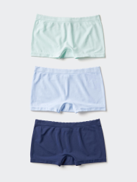 UNIQLO Девушки, бесшовные трусики Airism / набор из 3 штук, Черный, Размер 100  фото