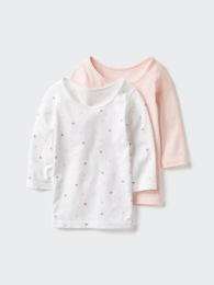 UNIQLO Хлопковая футболка с коротким рукавом (комплект из 2 штук)  фото