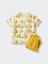 UNIQLO Коллекция детских папиросничных костюмов/Муми-тролль, Эластичный, Влагоотводящий  фото