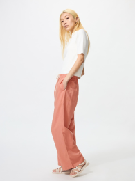 UNIQLO Брюки из льна широкие прямые с эластичным поясом (Размер 3XL)  фото