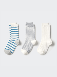 UNIQLO Носки Комплект из 3 пар, Размеры 23-25/24-26, Цвета: Белый, Черный, Красный  фото