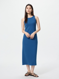 UNIQLO Рифленое платье-комбинация, Свободный крой, Размеры XS-3XL  фото