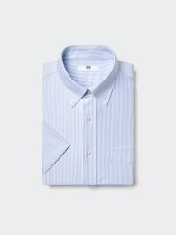 UNIQLO Сухая рубашка с пуговицами без глажки/полосатая.  фото