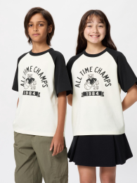 UNIQLO Э어리즘 хлопок графический кружевной топ  фото