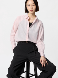 UNIQLO Премиальная льняная рубашка  фото
