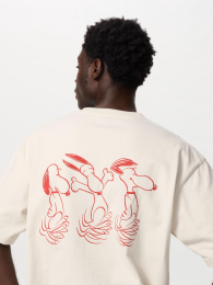 UNIQLO Пинатс UT/свободный крой (оверсайз) L, Натуральный  фото
