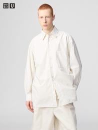 UNIQLO Длинная оверсайз рубашка с длинными рукавами (Размеры XS-4XL)  фото
