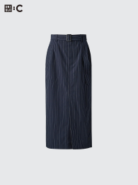 UNIQLO Приталенная юбка с ремнем.  фото