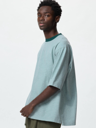 UNIQLO Оверсайз футболка с вырезом (Размер S, Цвет: Белый) -  фото