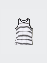 UNIQLO Бра-топ на резинке с американским рукавом для девочек, Размер 100-160  фото