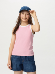 UNIQLO Бра-топ на резинке с Американским рукавом (Размеры 100-160, Цвета: Выбеленный, Кремовый, Черный)  фото