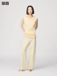 UNIQLO Хлопковые широкие брюки  фото