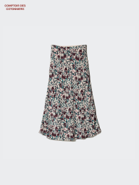 UNIQLO Цельнокроенная длинная юбка из вискозы.  фото