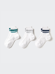 UNIQLO Носки женские комплект из 3 пар (Размеры 23-26 см): Белый, Черный, Розовый и множество других цветов |  фото