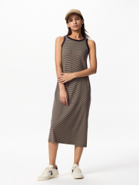 UNIQLO Риббраное платье в полоску укороченное с американским рукавом (XS-4XL)  фото