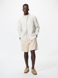 UNIQLO Шорты из льна с эластичным поясом (Универсальные)  фото