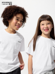 UNIQLO Кру넥 футболка  фото