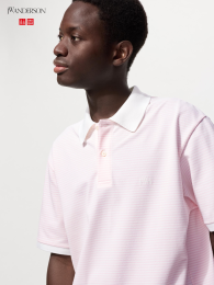 UNIQLO Сухая каноэ-поло с полосатым узором (Синий, XS)  фото