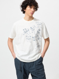 UNIQLO Узоры ва (сумо) UT, Размер 4XL, Цвет: Выбеленный  фото