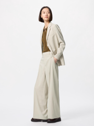 UNIQLO Эмоциональные широкие брюки с удлиненным кроем, SPF50+ / JIS L 1925 : 2019, Размер S, Серый  фото